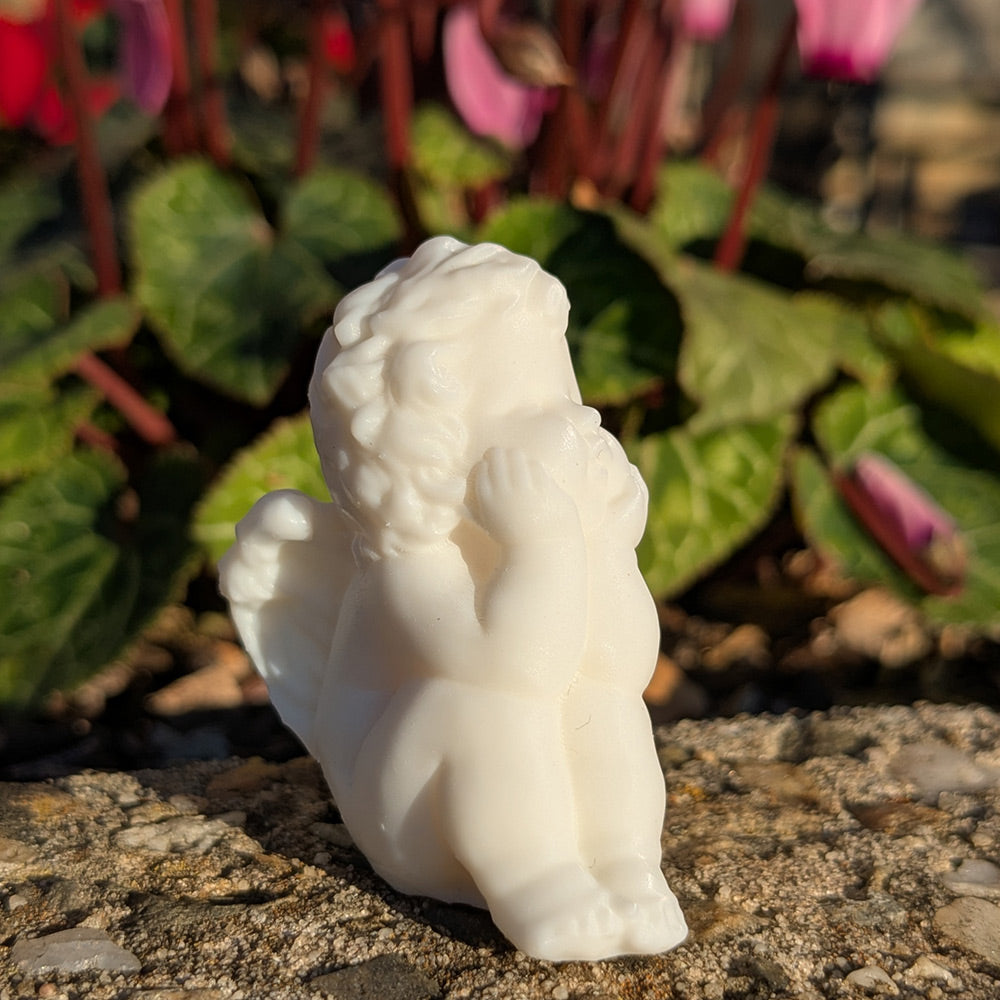 Chérubin assis, figurine imprimée en 3D